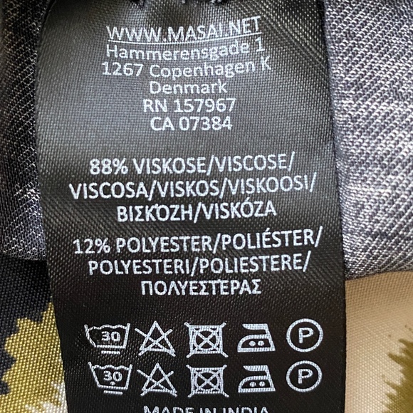 Masai Copenhagen Pai Striped Relaxed Fit High Rise Trousers Size Medium - Picture 7 of 12